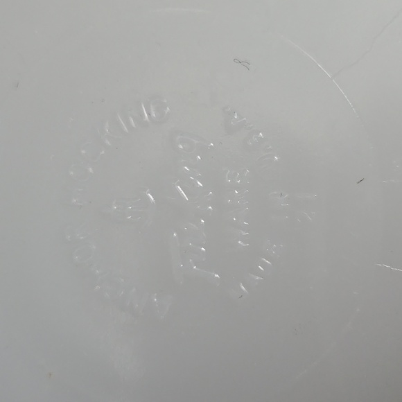 Vintage Fire King 3-Part White Milk Glass Dish with Gold Trim - Picture 3 of 4